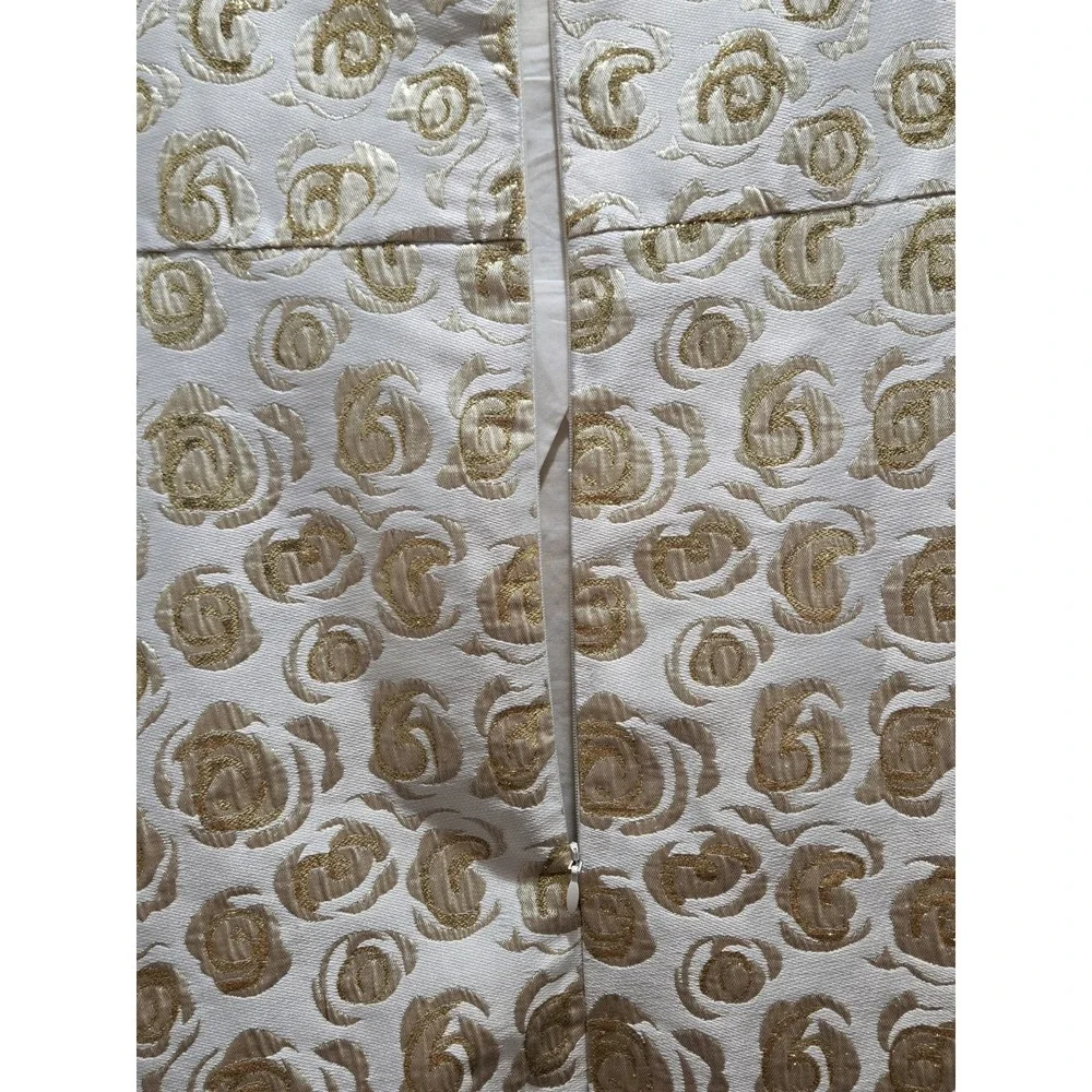 Gymboree Girls 10 Savanna Party Metallic Gold Rose Jacquard Dress NWT